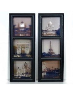 CUADRO DE CIUDADES ENVEJECIDAS EN CRISTAL 51X71