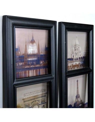 CUADRO DE CIUDADES ENVEJECIDAS EN CRISTAL 51X71