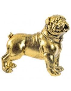 FIGURA PERRO BULLDOG RESINA 20x22
