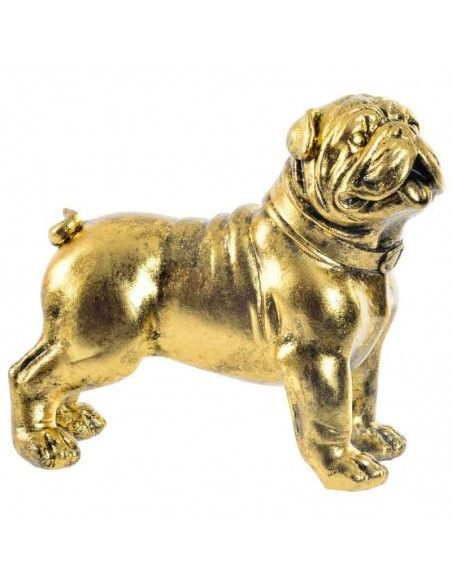 FIGURA PERRO BULLDOG RESINA 20x22