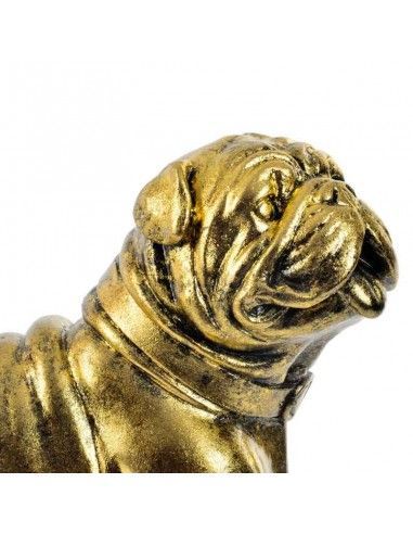 FIGURA PERRO BULLDOG RESINA 20x22