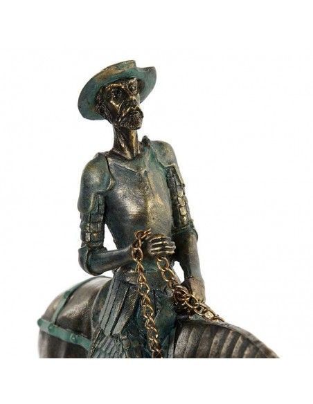 FIGURA DE DON QUIJOTE Y SANCHO PANZA CABALLO 22x21