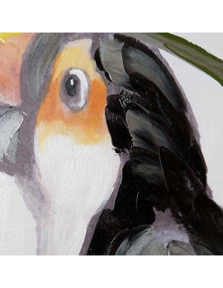 CUADRO LORO CACATUA 190x90