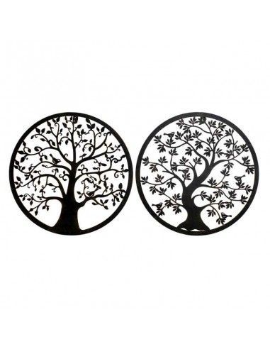 DECORATIVO PARED METAL ARBOL 40x40 set de dos
