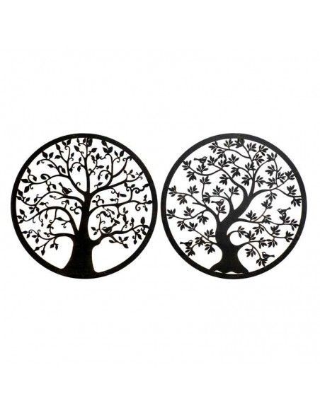 DECORATIVO PARED METAL ARBOL 40x40 set de dos