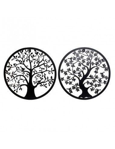 DECORATIVO PARED METAL ARBOL 40x40 set de dos
