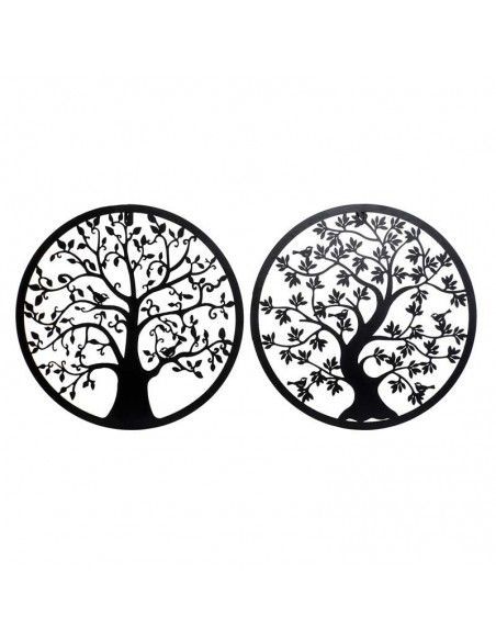 DECORATIVO PARED METAL ARBOL 40x40 set de dos