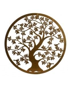 DECORATIVO PARED METAL ARBOL 40x40 set de dps