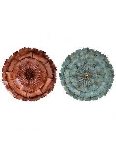 DECORATIVO PARED METAL FLOR 56x14