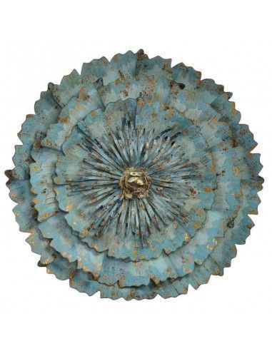 DECORATIVO PARED METAL FLOR 56x14