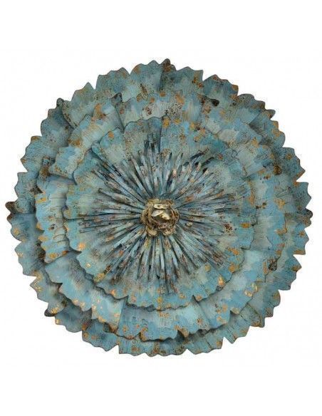 DECORATIVO PARED METAL FLOR 56x14