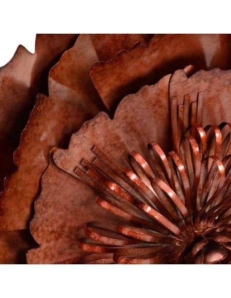 DECORATIVO PARED METAL FLOR 56x14