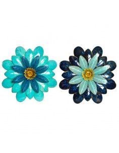 DECORATIVO PARED METAL FLOR 56x14