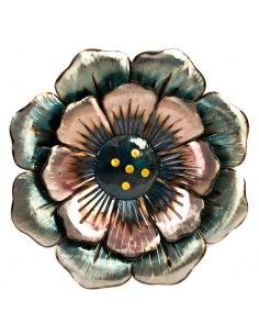DECORATIVO PARED METAL FLOR 22x22