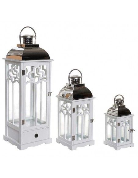 SET DE TRES FAROLES VINTAGE 77x26