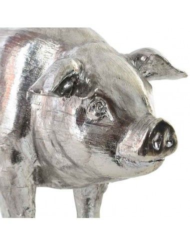 FIGURA CERDO CROMADO 17x30.5