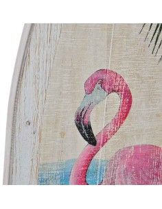 CUADRO MODERNO DE FLAMENCO ROSA 101X40 2