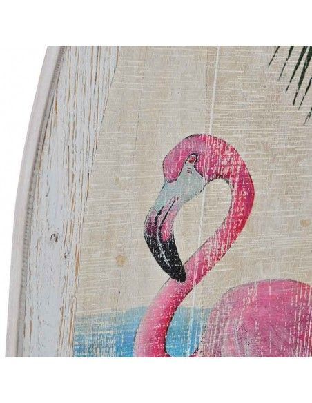 CUADRO MODERNO DE FLAMENCO ROSA 101X40