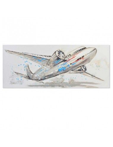 CUADRO LIENZO AVION BARATO 60x150