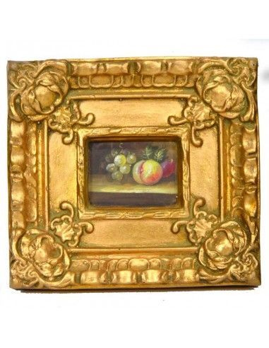 PAREJA DE CUADROS CLASICOS FRUTA 19x21
