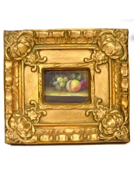 PAREJA DE CUADROS CLASICOS FRUTA 19x21