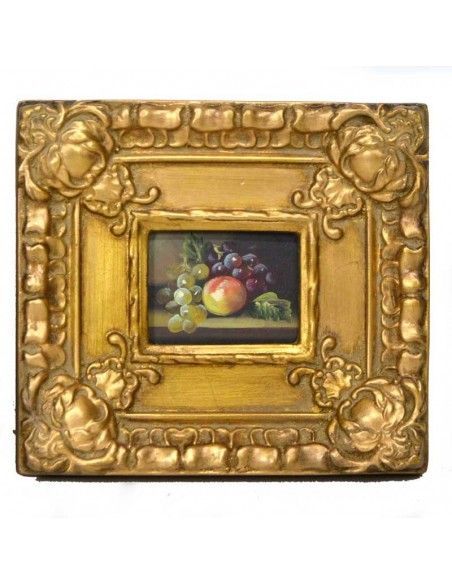 PAREJA DE CUADROS CLASICOS FRUTA 19x21