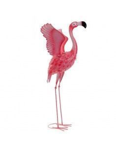 FIGURA FLAMENCO METAL ROSA 94x62 2