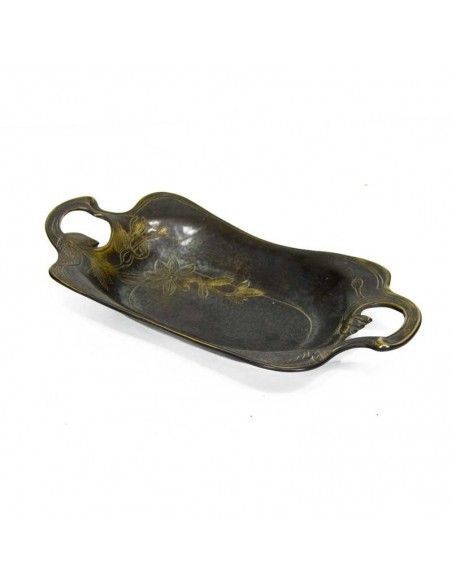 BANDEJA DECORATIVA DE BRONCE