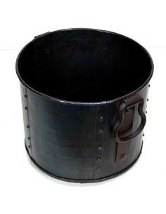 MACETERO DE METAL VINTAGE
