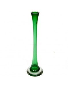 FLORERO DE CRISTAL VERDE 50x14 2