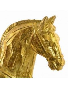 FIGURA DE CABALLO DORADO 27x27.8 2