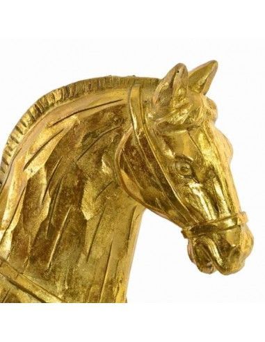 FIGURA DE CABALLO DORADO 27x27.8