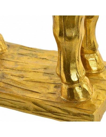 FIGURA DE CABALLO DORADO 27x27.8