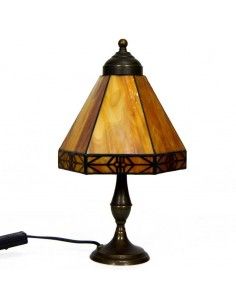 LAMPARA DE SOBREMESA TIFFANY AMBAR 36x20