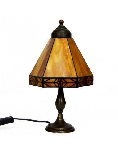 LAMPARA DE SOBREMESA TIFFANY AMBAR 36x20