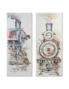 CUADRO LIENZO LOCOMOTORA  BARATO 150X60