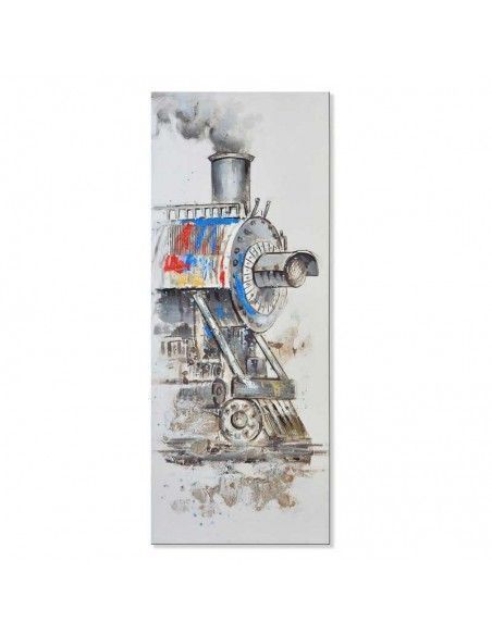 CUADRO LIENZO LOCOMOTORA  BARATO 150X60