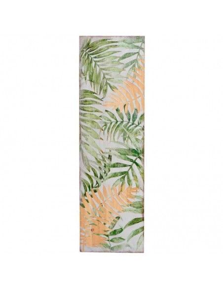 DECORACION PARED MADERA TROPICAL SET DE TRES 100x90