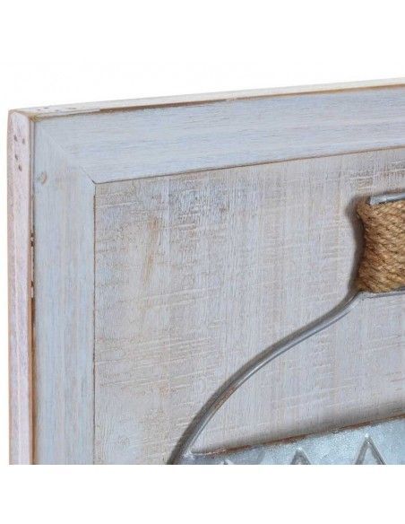 DECORACION PARED MADERA SET DE DOS 45.5x45.5