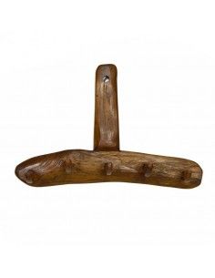 PERCHA DE PARED MADERA VINTAGE 39x60