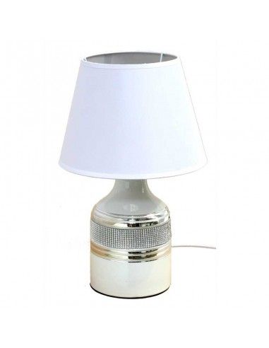 LAMPARA SOBREMESA CERAMICA BLANCO 40x27