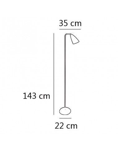 LAMPARA DE PIE TOBAGO BARATA 143x35