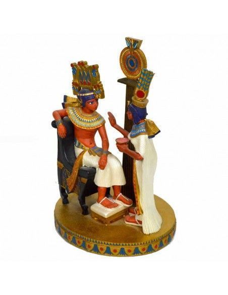FIGURA DIOSES EGIPCIOS ISIS - ORISIS 22x16