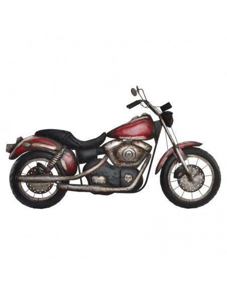 DECORATIVO PARED MOTO ROJA
