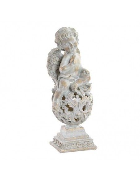 FIGURA DE ANGEL GRIS - ORO 35x19.5