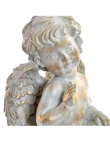 FIGURA DE ANGEL GRIS - ORO 35x19.5