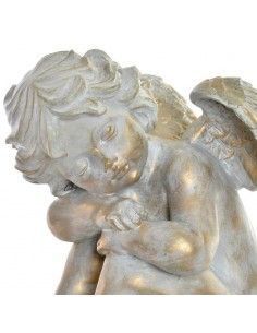 FIGURA DE ANGEL GRIS - ORO 38x20 2