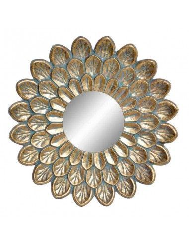 ESPEJO FLOR DE METAL VINTAGE 70cm