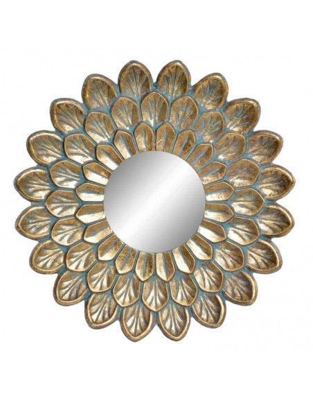ESPEJO FLOR DE METAL VINTAGE 70cm