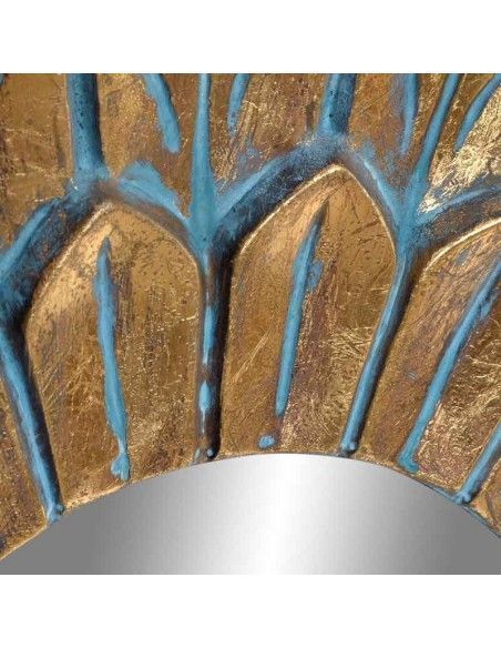 ESPEJO FLOR DE METAL VINTAGE 70cm